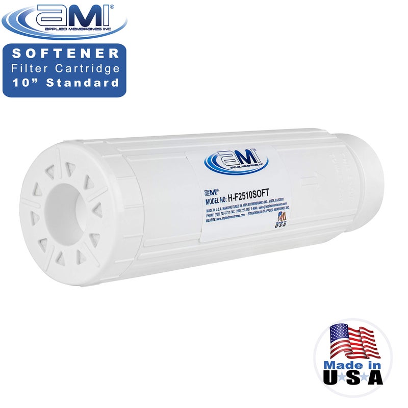 APPLIED MEMBRANES INC. Water Softening Filter Cartridge | 10" Standard Universal Size | Ion Exchange Filter Softens Water | Great for Espresso and Washing Machines (1, 10" Standard) - Image 2